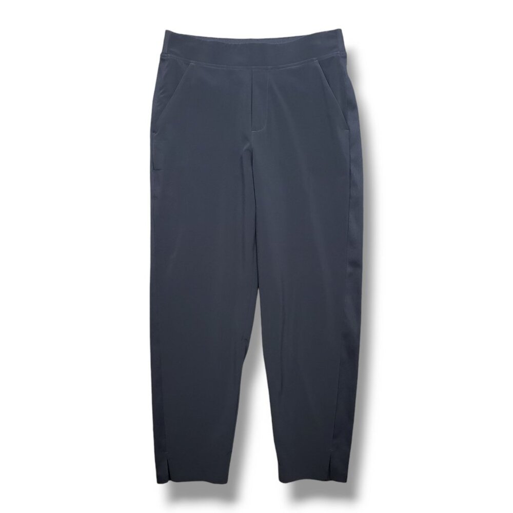 Athleta Brooklyn Mid Rise Ankle Pant Womens 4 Navy Blue‎ Travel UPF 50